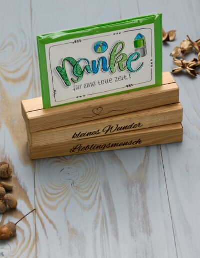 Bildergalerie, Kartenhalter